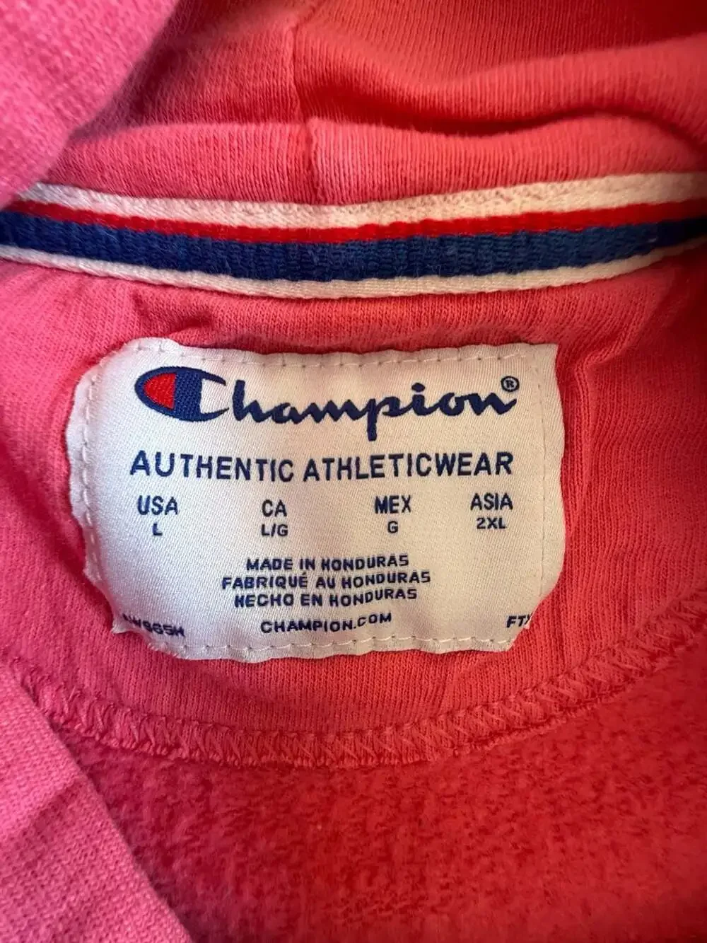 Champion GF536 Hot Pink Script Logo Hoodie Sweatsuit Women's Size Large